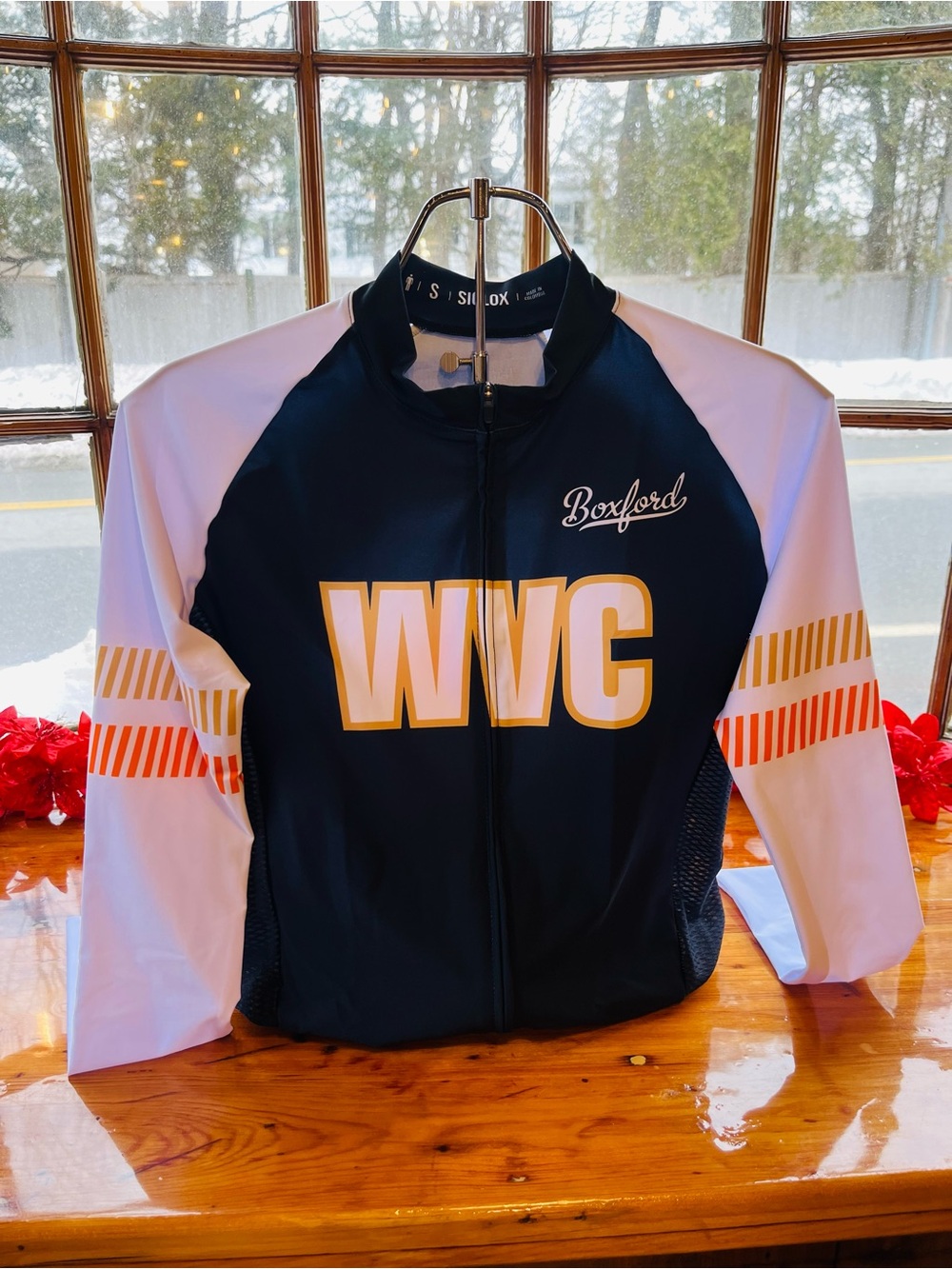 WVC Cycling Jacket with Boxford Logo - Navy & White